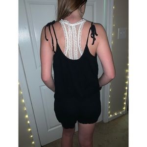 Ruffle tie Aerie Romper